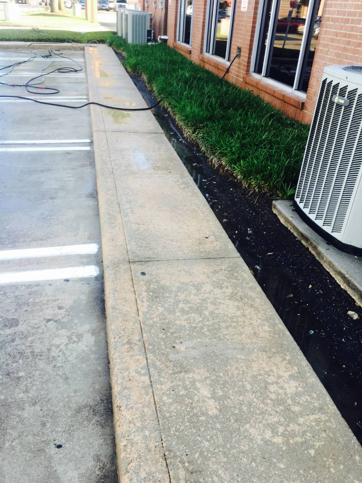 Sidewalk after cleaning