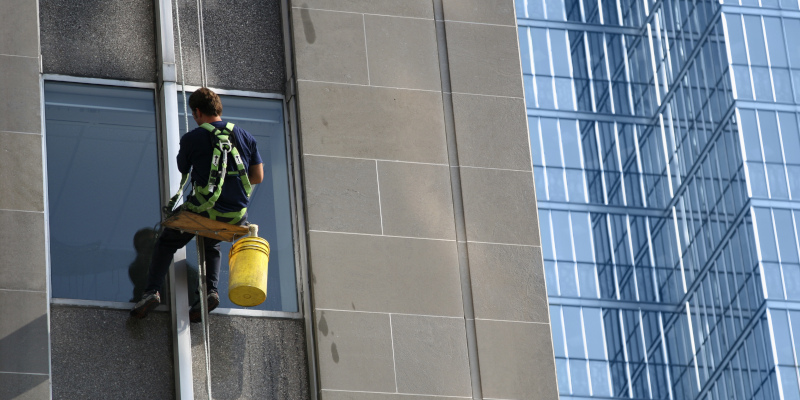 Commercial Window Power Washing in Conroe, Texas